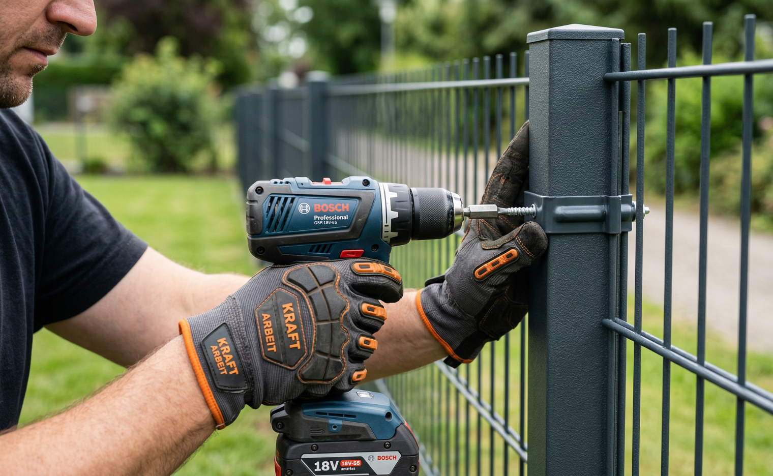 Fachgerechte Zaunmontage