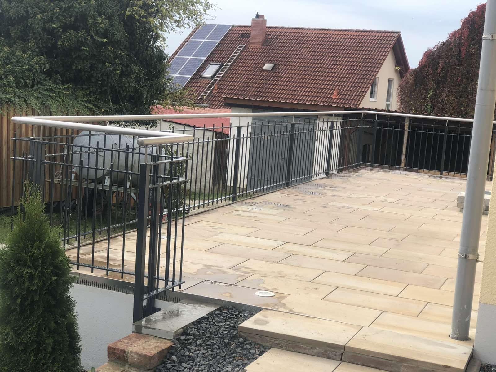 Geländer aus Edelstahl