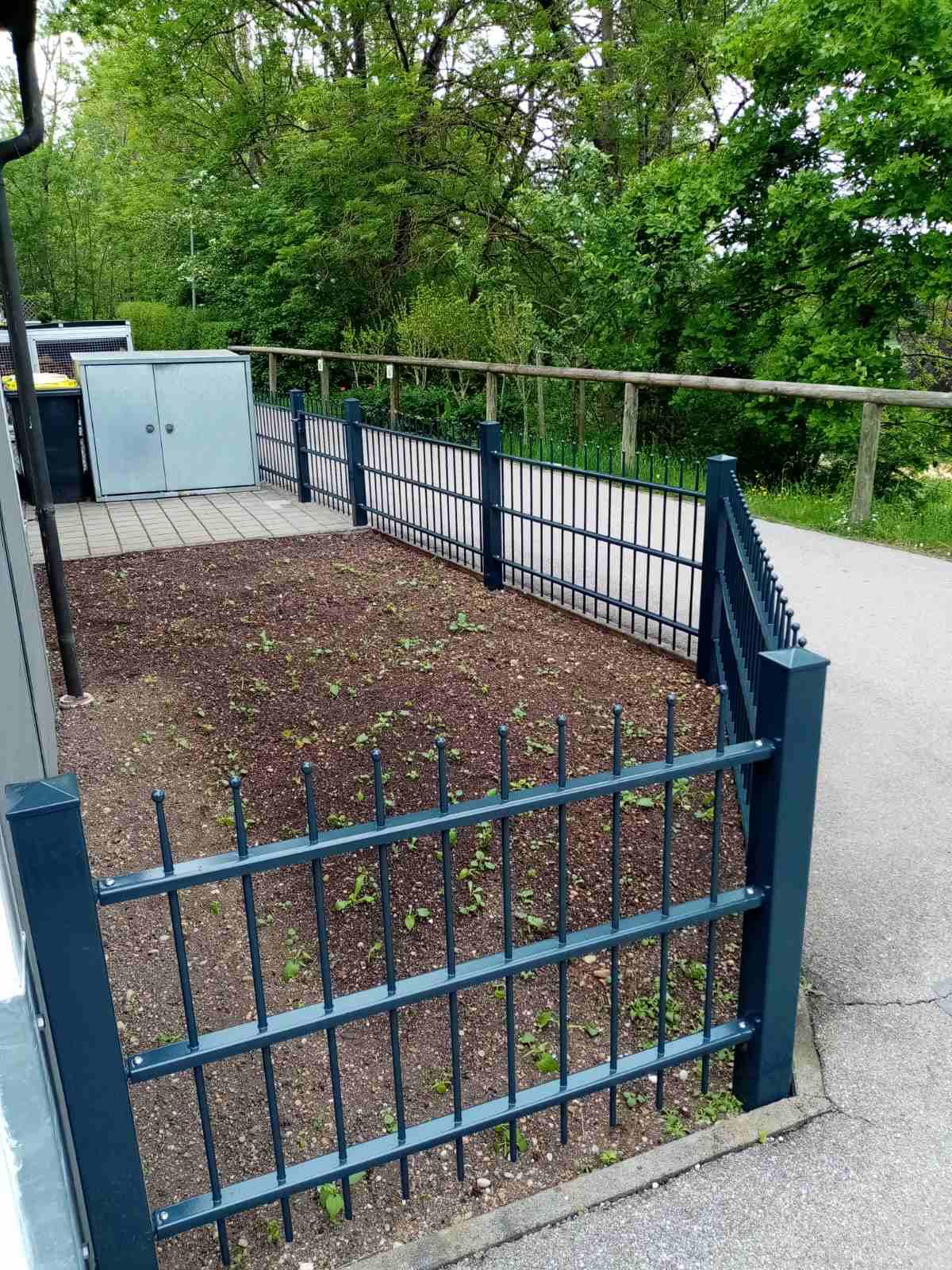 Doppelstabmattenzaun anthrazit